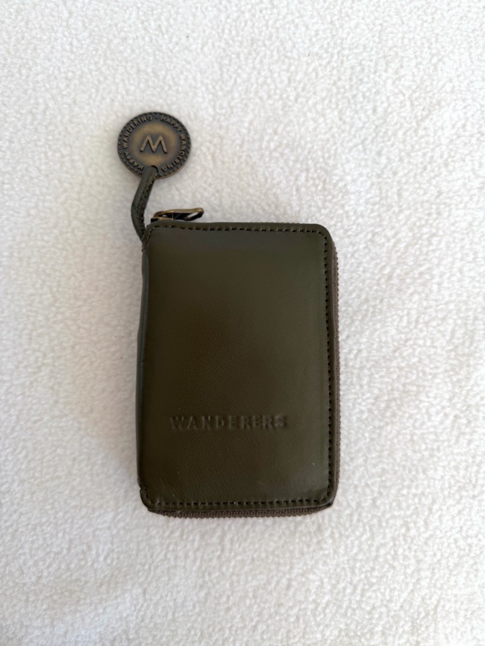 Wanderers Olive Green Zip Card Wallet